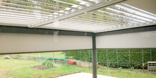 Installations de pergolas bioclimatiques en aluminium sur Bordeaux Rive Droite