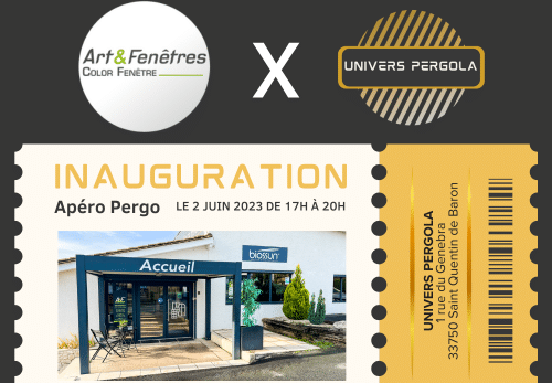 Inauguration de notre société de Pergola en Gironde