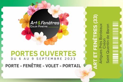 Portes ouvertes Art et Fenêtres Saint Quentin de Baron